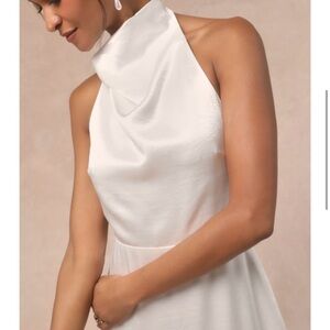 Lulu's White high neck Dress